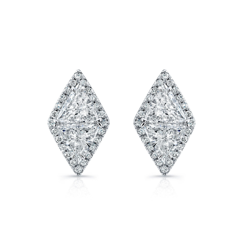 Trillion Cut Pavé earrings