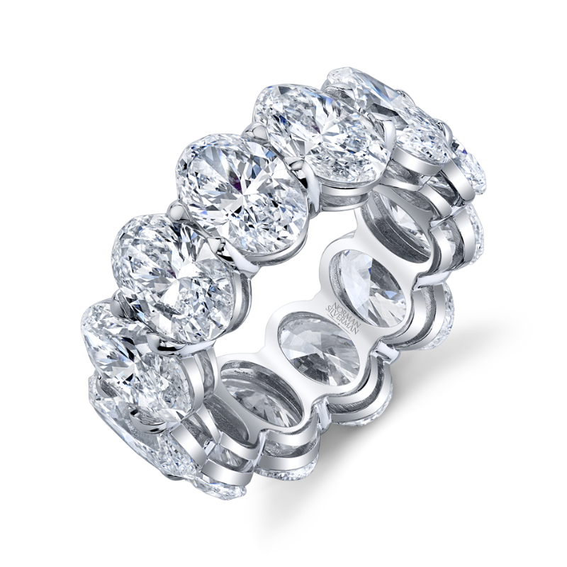 14.51 Carat Oval Cut Eternity Band