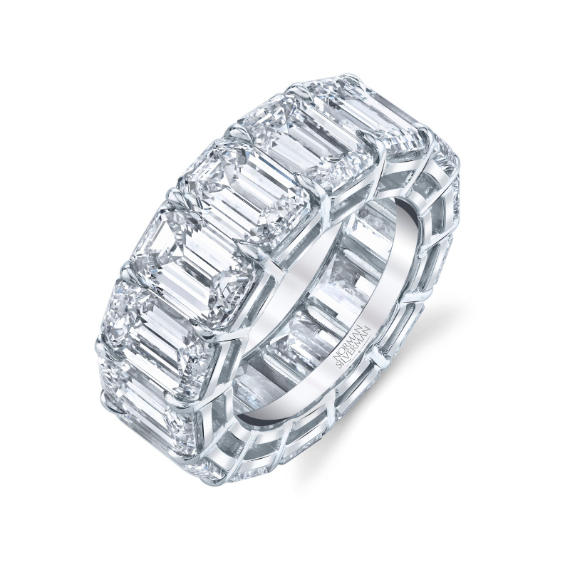 28.66 Carat Platinum Eternity Band