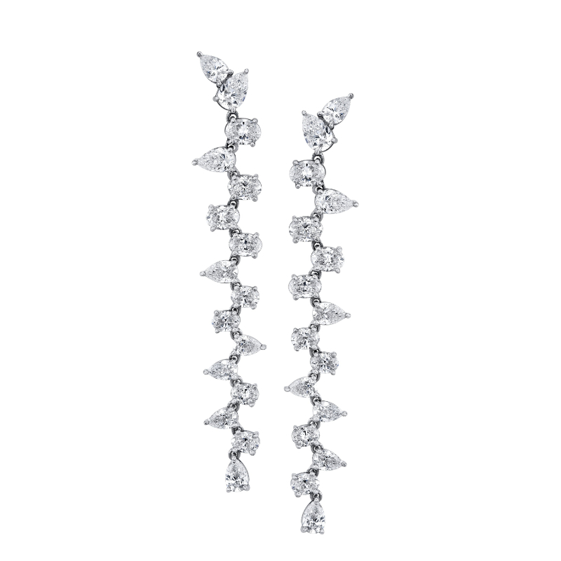 Vine Diamond Earrings