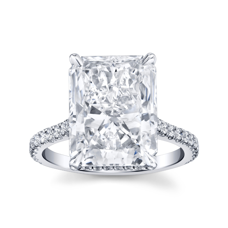8.42 carat Radiant Cut Diamond Ring