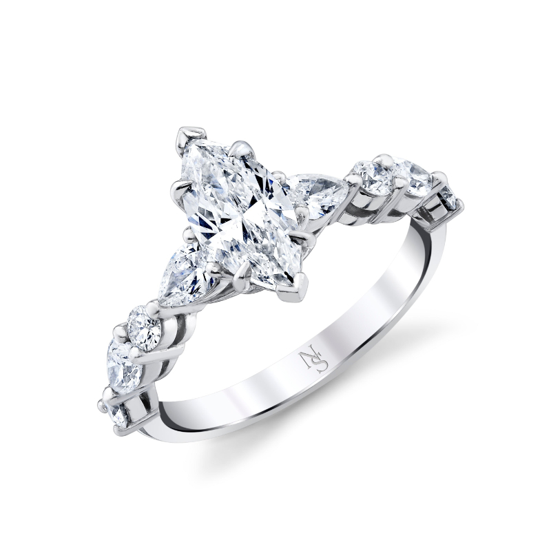 Marquise Cut Diamond Engagement Ring