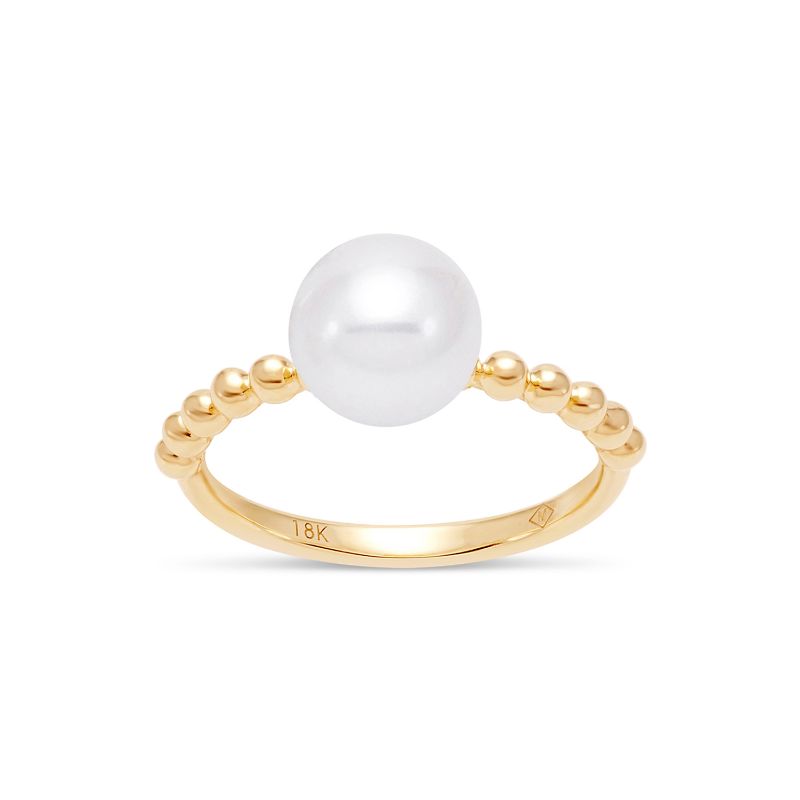 Beaded Pearl Ring