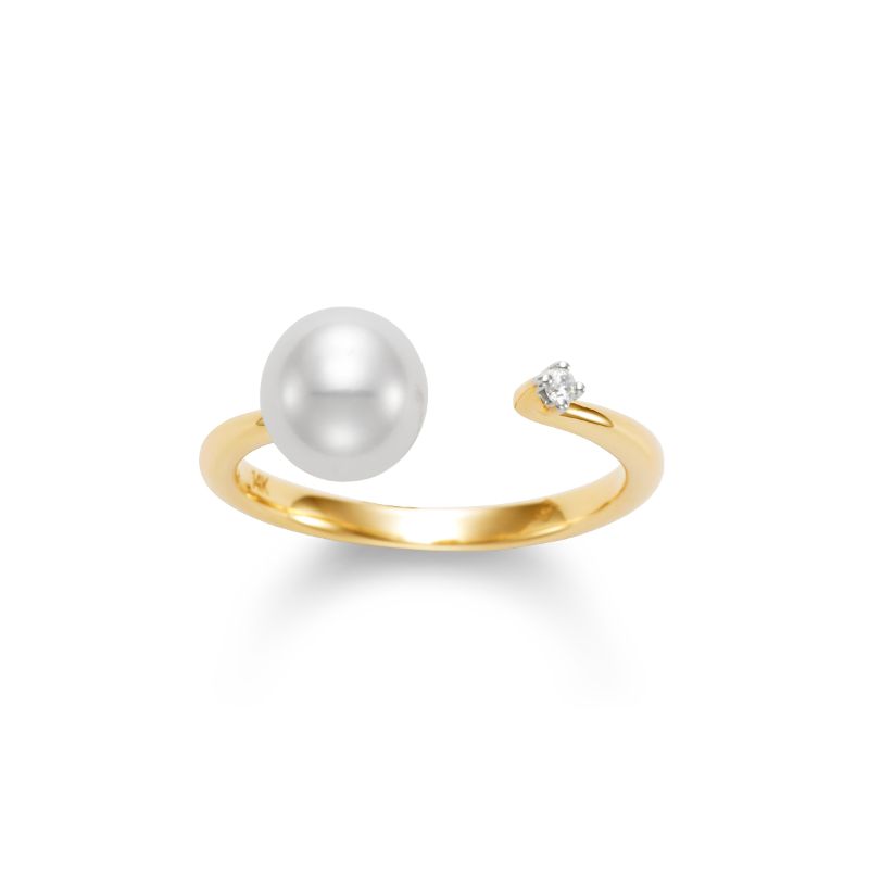 Open-Style Pearl Ring
