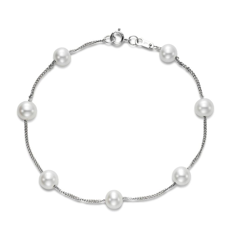 Tin Cup Pearl Bracelet