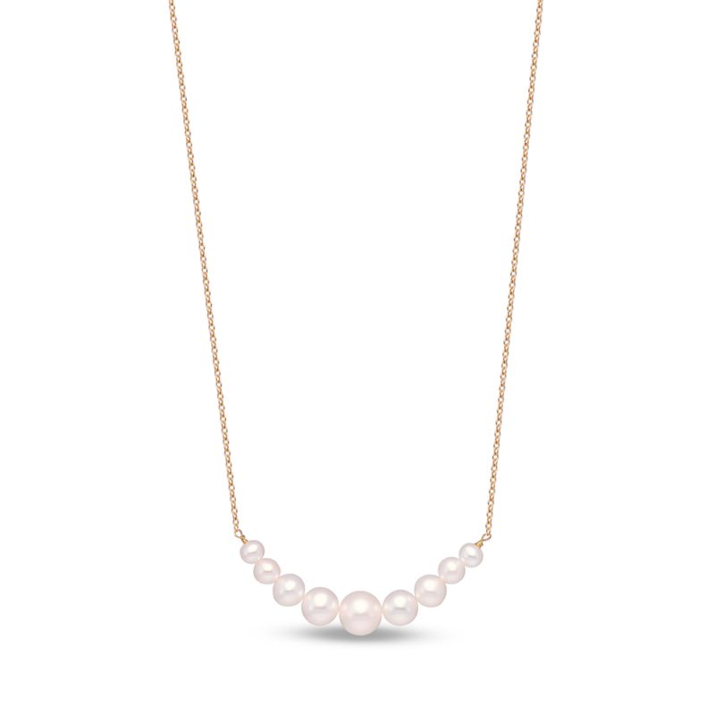 Graduated pearl sales necklace 18 inch