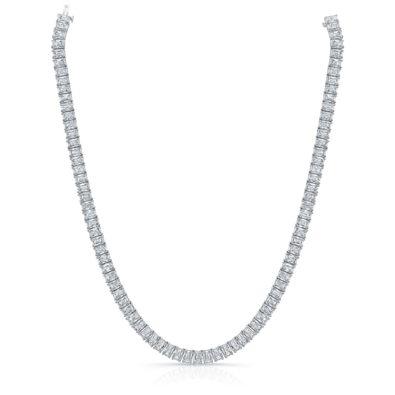 64.20 Carat Round Cornered Diamond Necklace