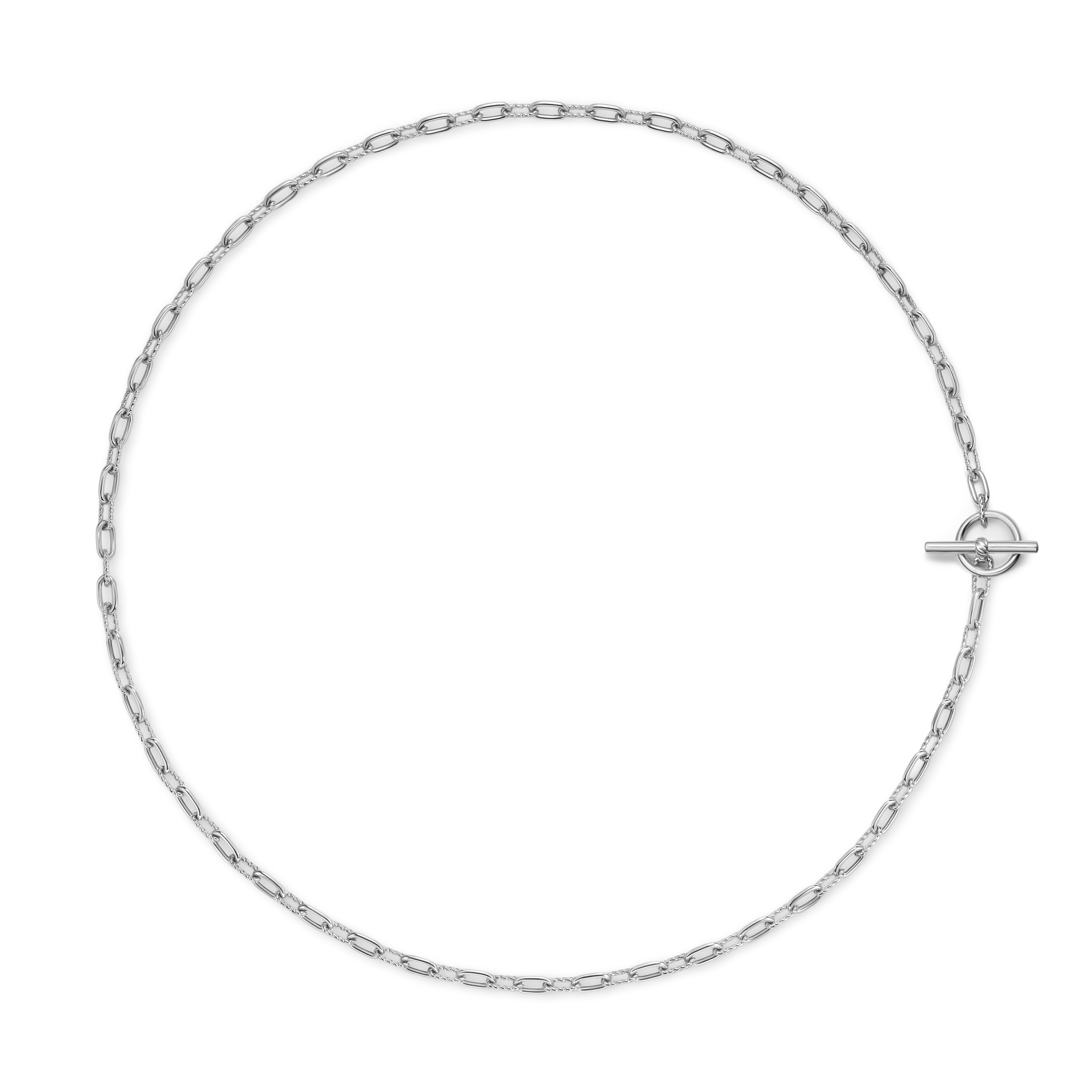 DY Madison® Toggle Chain Necklace in Sterling Silver, 3mm