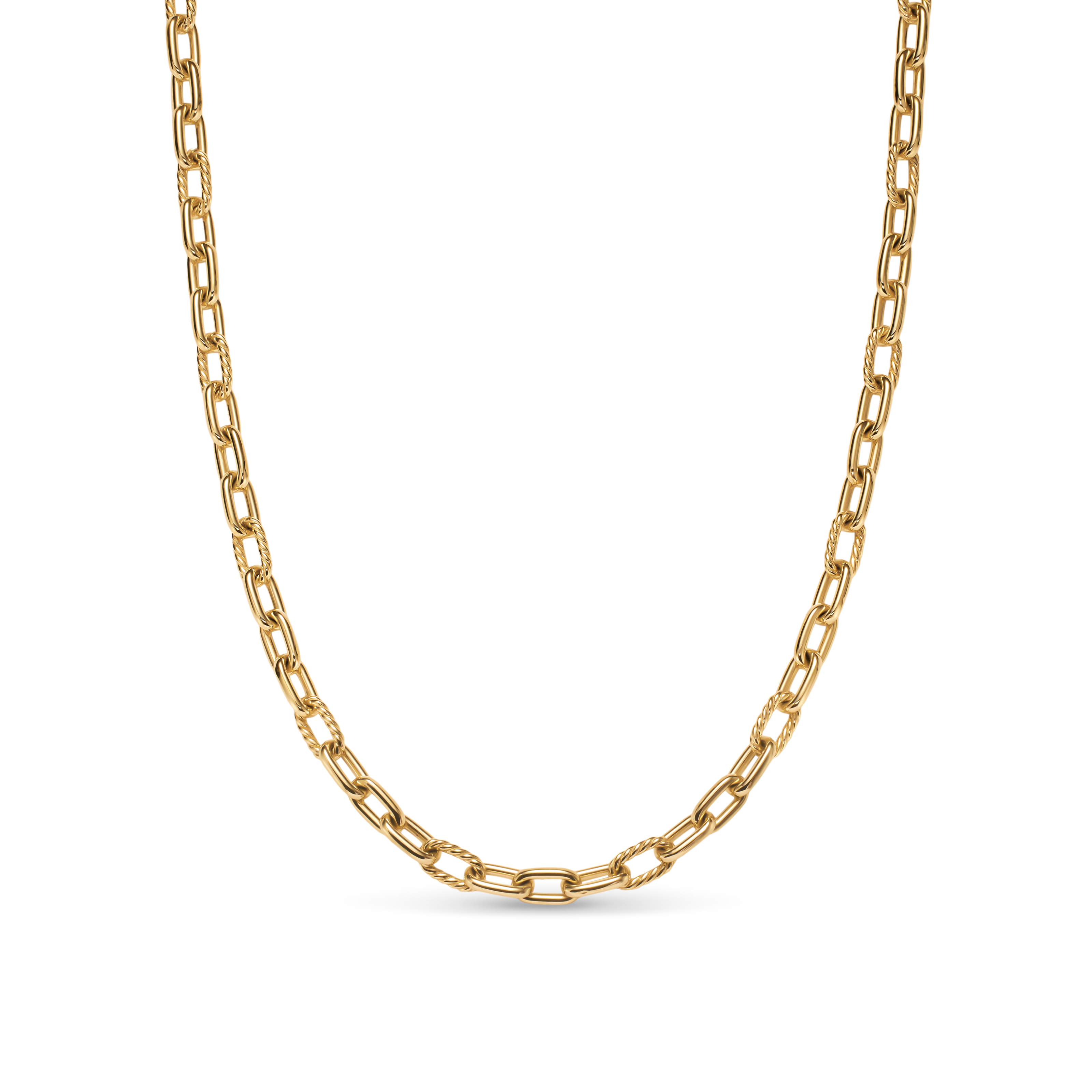 DY Madison® Smooth Chain Necklace in 18K Yellow Gold, 6mm