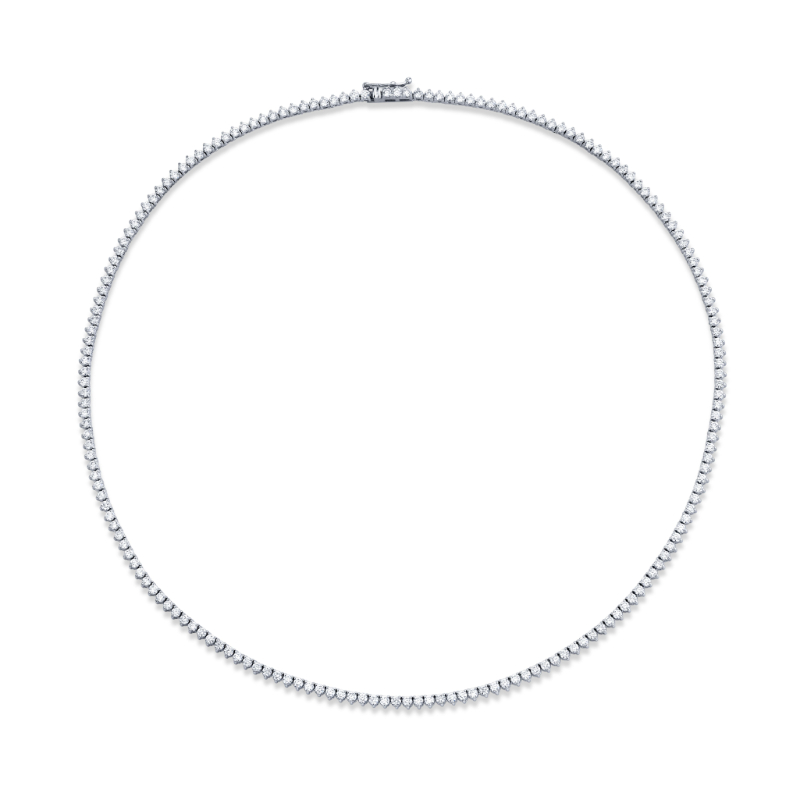 5.15 Carat 18k White Gold Diamond Necklace