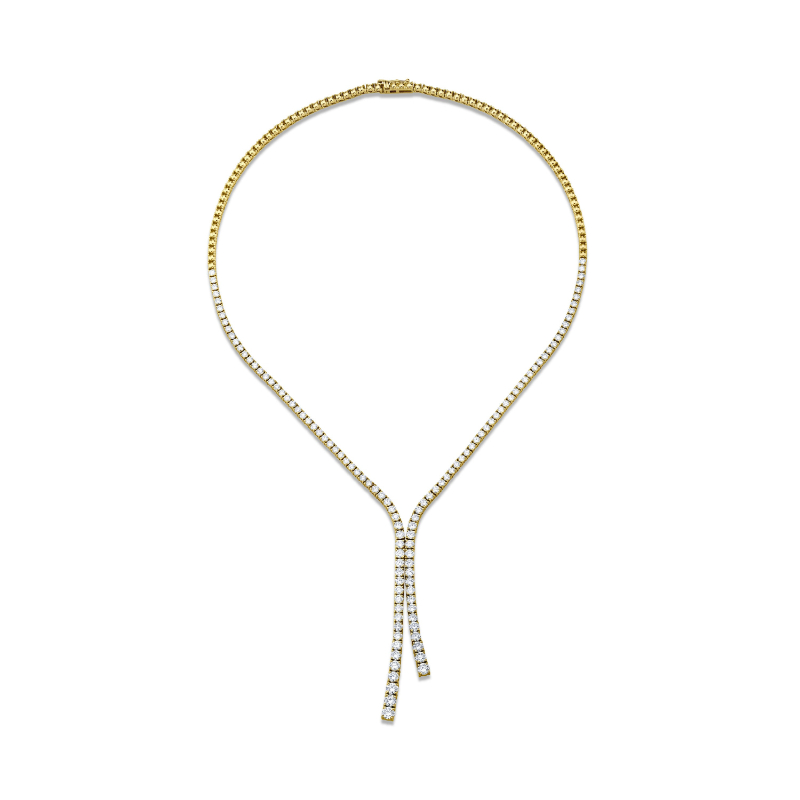 Graduated Round Brilliant Diamonds Lariat