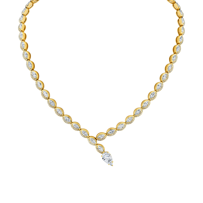 Marquise-cut Diamond Necklace