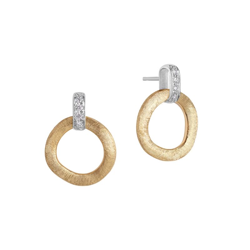 Lucia Gold and Diamond Loop Earrings