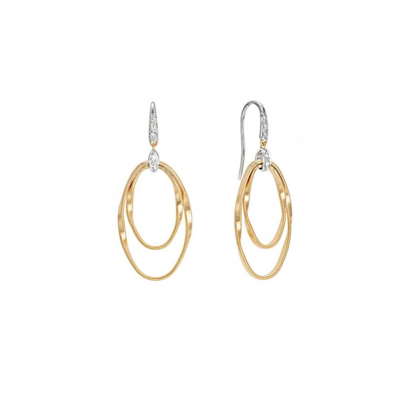 Marrakech Onde Gold & Diamond Earrings