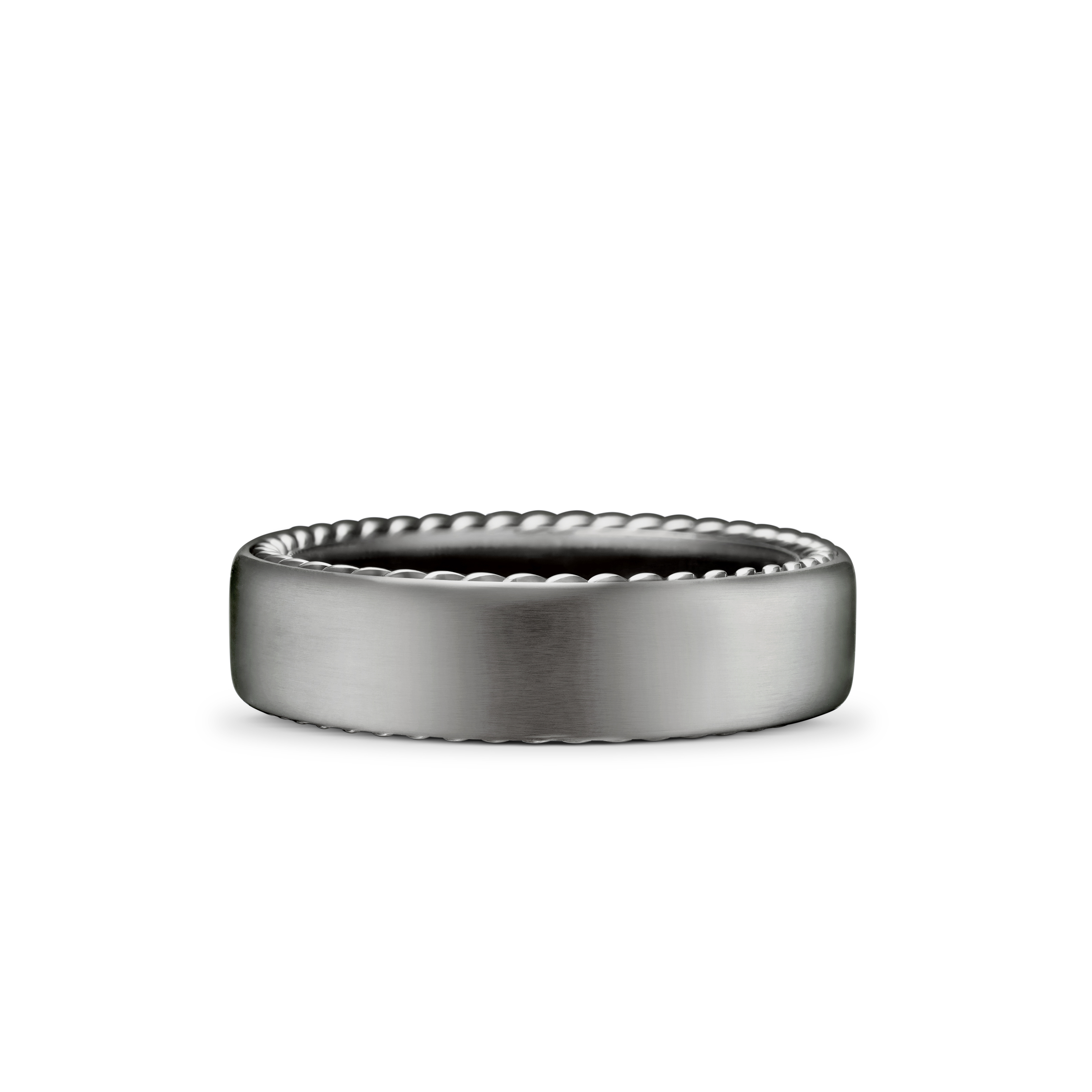 Streamline® Band Ring in Grey Titanium, 6mm