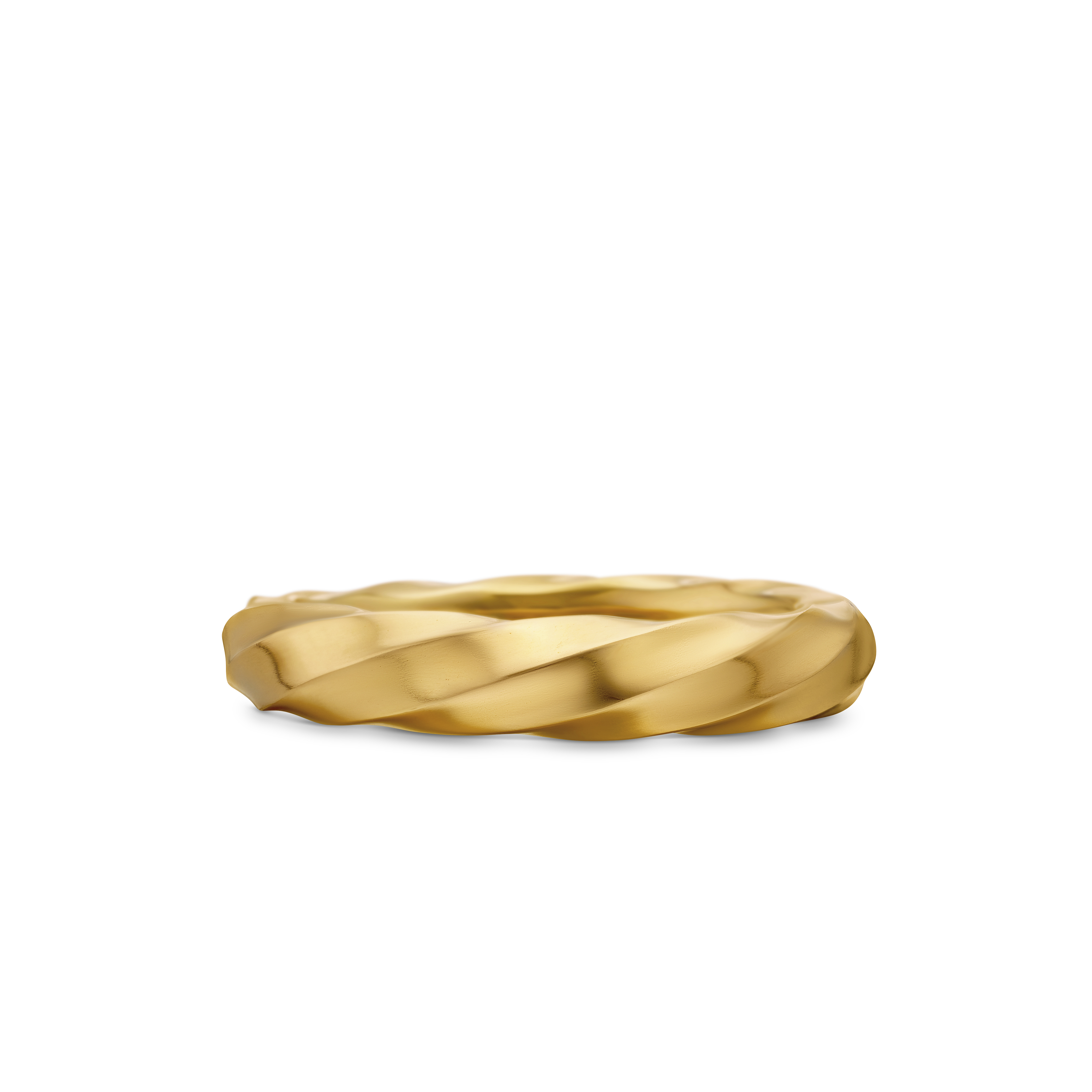 Cable Edge® Band Ring in 18K Yellow Gold, 4mm