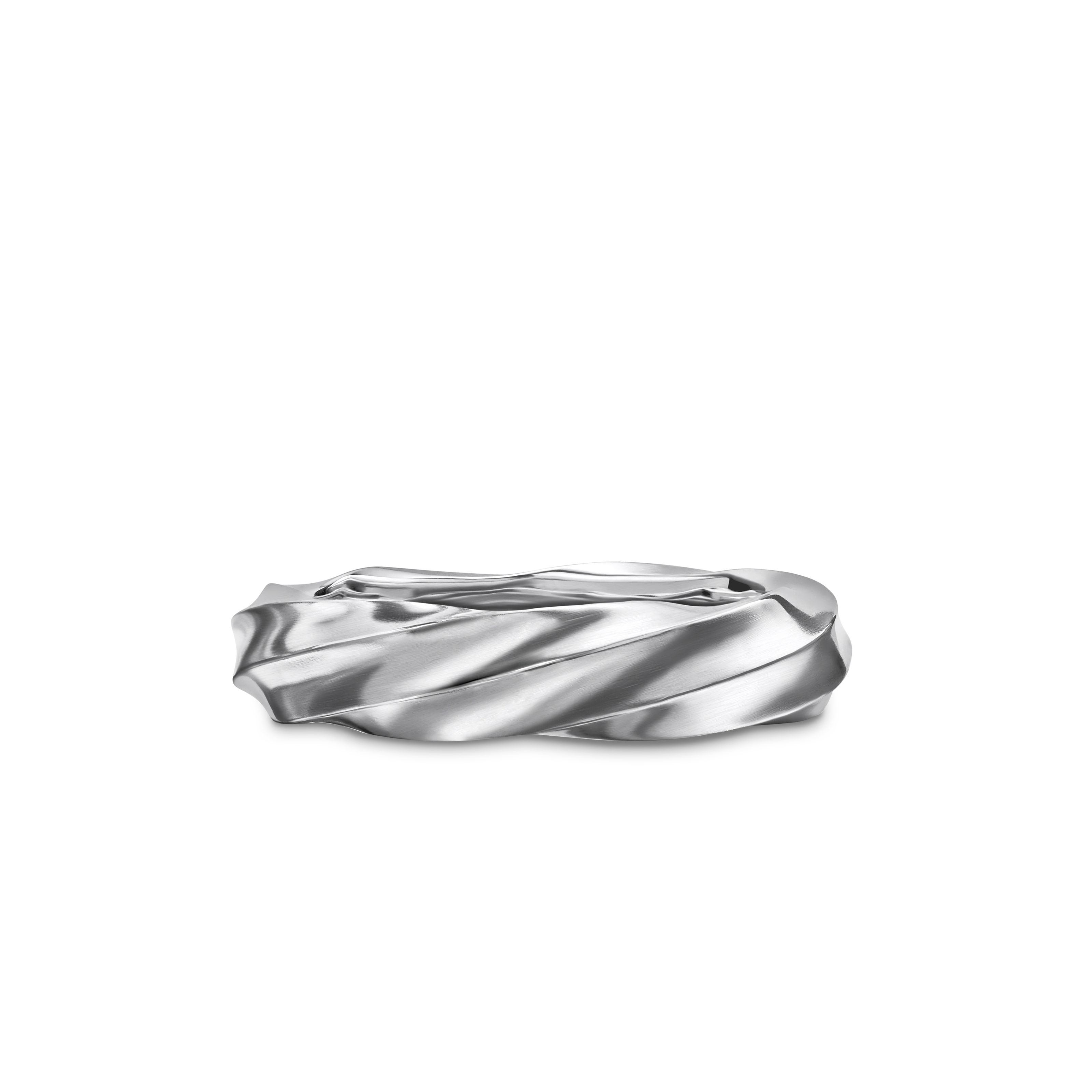 Cable Edge® Band Ring in Sterling Silver, 5mm