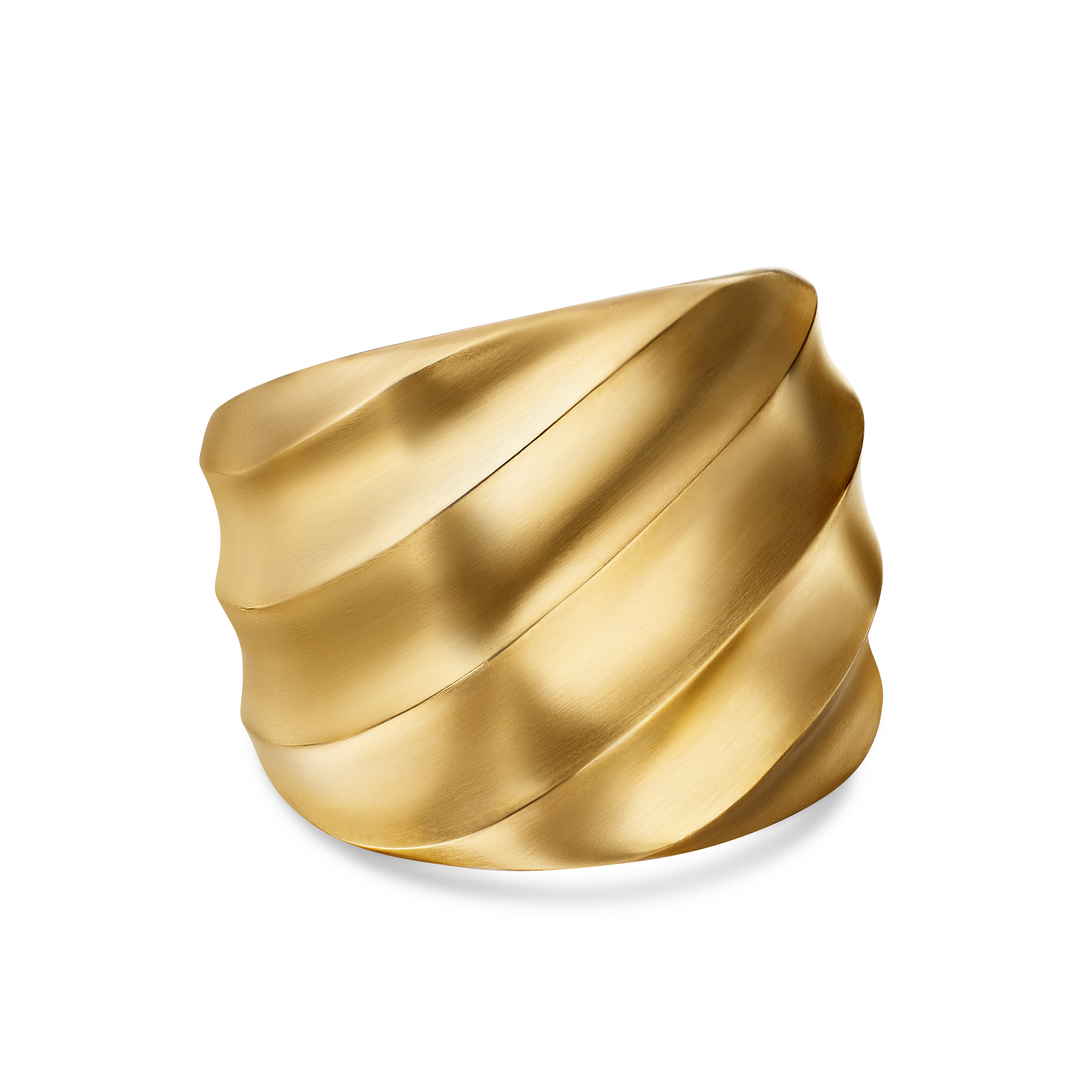 Cable Edge® Saddle Ring in 18K Yellow Gold, 18.8mm