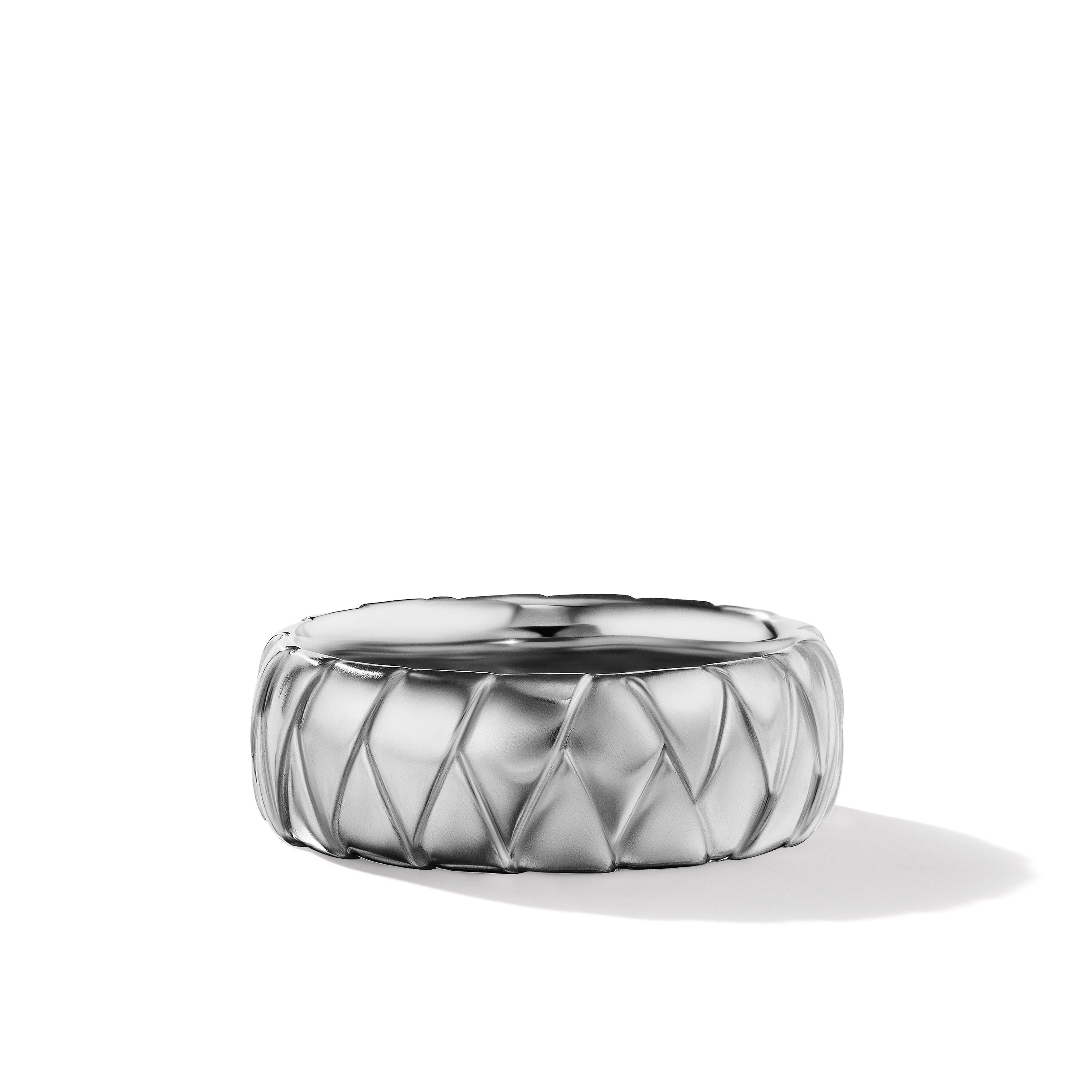 Cairo Wrap Band Ring in Sterling Silver, 8mm