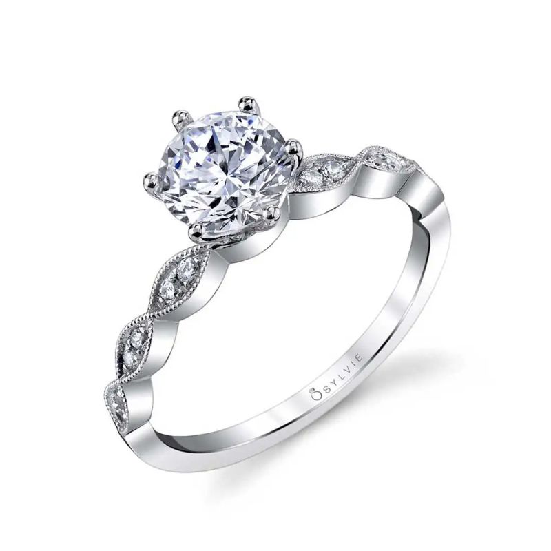 Round Classic Engagement Ring - Chanelle