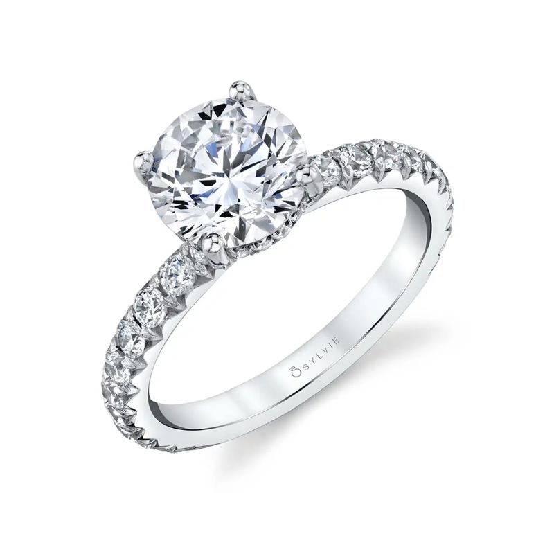 Classic Wide Band Engagement Ring - Malencia