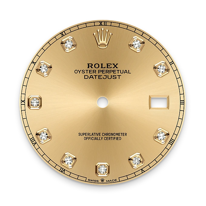 Champagne-colour dial