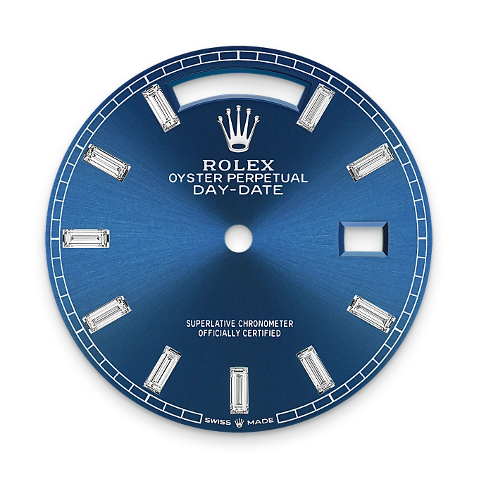 Bright blue dial